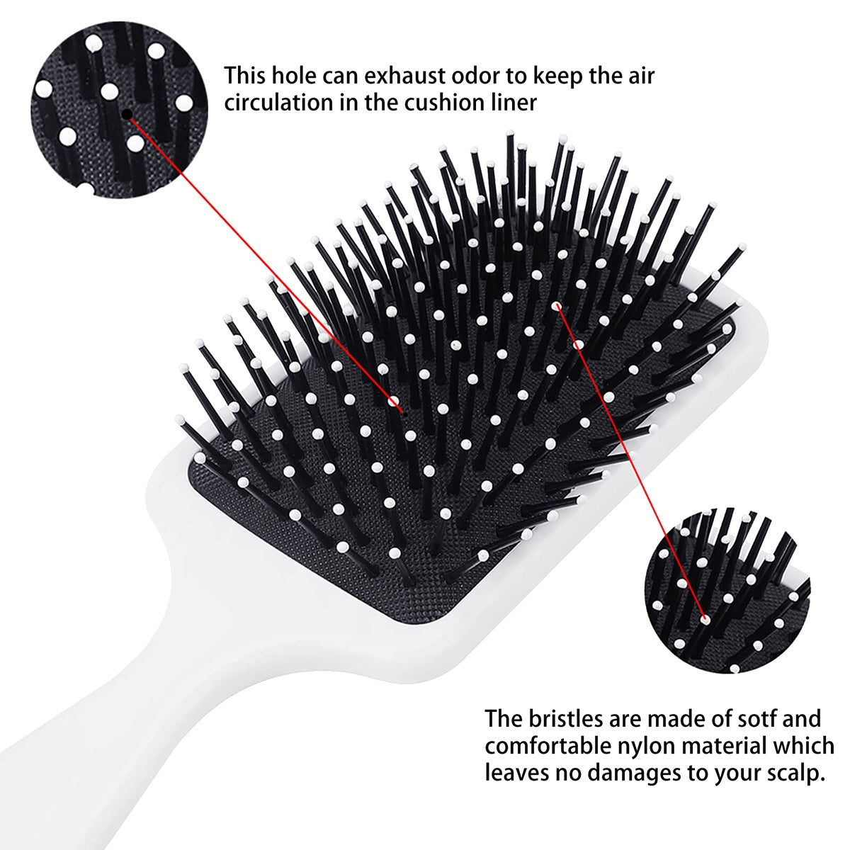 Widows Collection Cushion Hair Brush